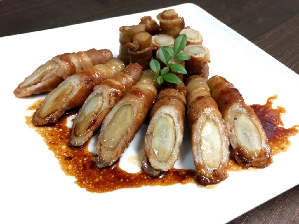 ノンストップのちくわと長芋の肉巻きのレシピ