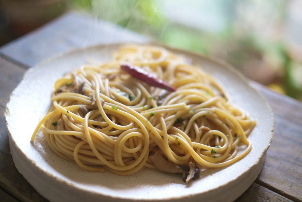 おは朝の無限油パスタのレシピ