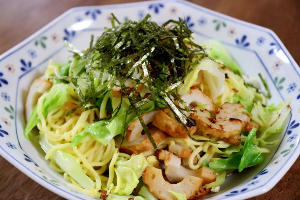 おは朝のおうちで本格ネギ塩焼きそばのレシピ