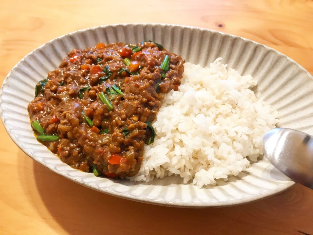 おは朝のほったらかしキーマカレーのレシピ