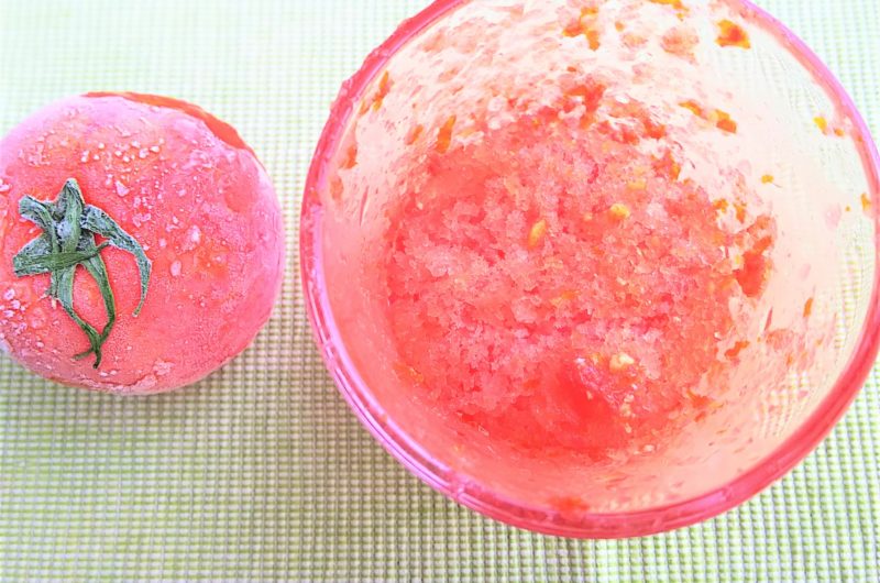 【土曜はナニする】冷凍トマトのシャーベットのレシピ【7月25日】