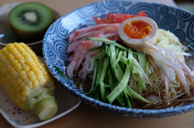 【ノンストップ】サッポロ一番しょうゆ味冷やし中華のレシピ｜袋麺アレンジ【8月24日】