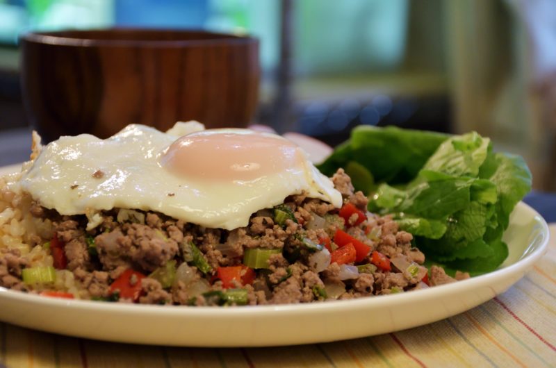 【家事ヤロウ】塩バターそぼろ肉飯のレシピ【11月11日】