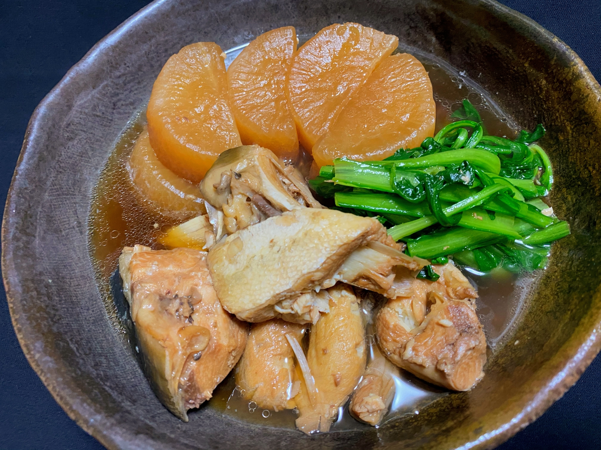 玉川村 和食 寒 ブリ 大根