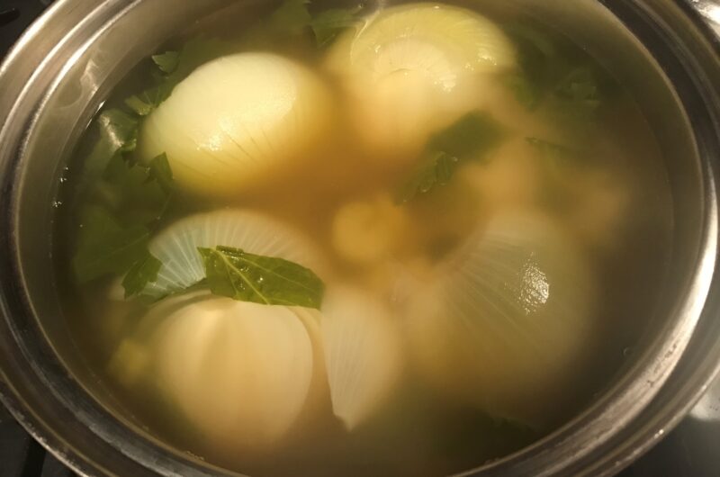 【青空レストラン】本ハマグリの出汁を使った丸ごと玉ねぎスープのレシピ【4月3日】