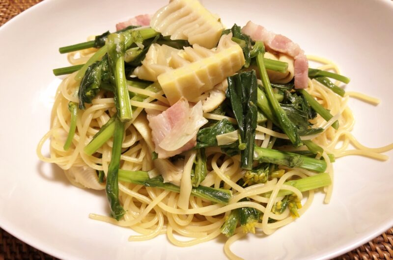 【あさチャン】たけのこと鶏肉の和風パスタのレシピ|ワンパン料理【5月4日】