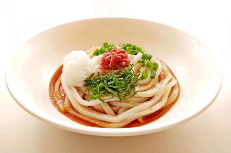 【あさチャン】梅しそゆかりバター冷やしうどんのレシピ【7月13日】