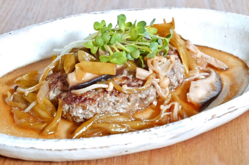 【冒険少年】キノコたっぷり和風煮込みハンバーグのレシピ|片柳遥|飯ごう【9月20日】