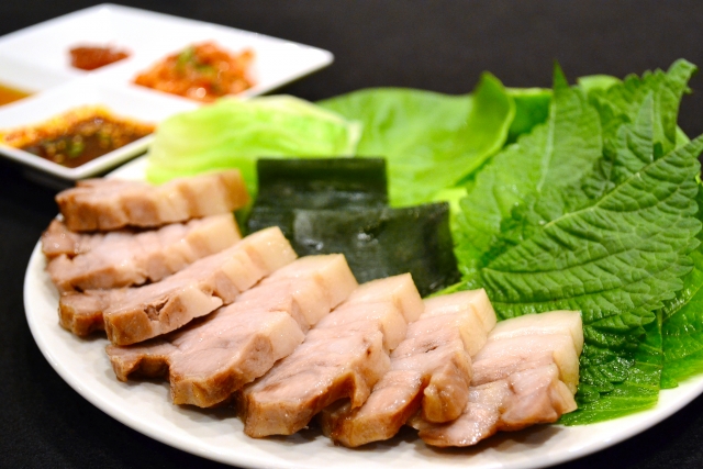 【きょうの料理】ゆで豚のキムチ青じそ巻きのレシピ 大原千鶴【8月5日】