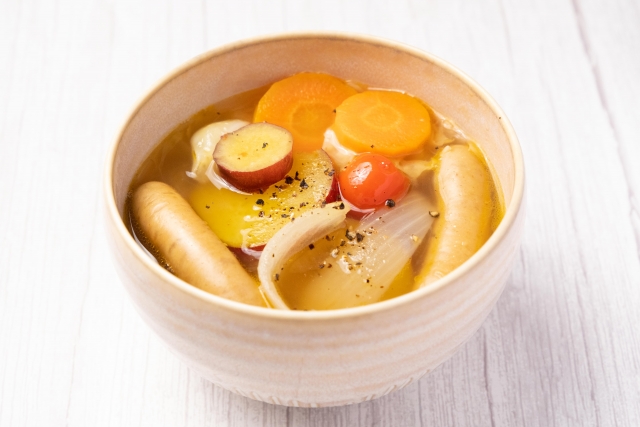 【DAIGOも台所】ソーセージとさつまいものスープのレシピ【9月20日】