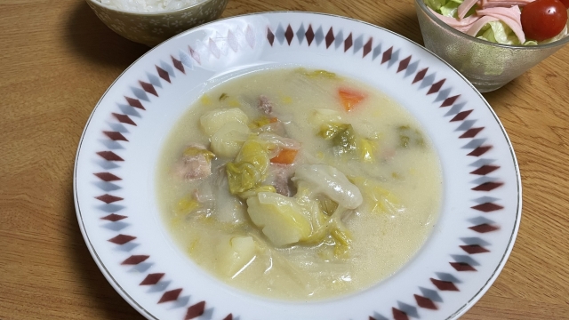 【DAIGOも台所】白菜と鱈のクリームスープのレシピ【12月7日】