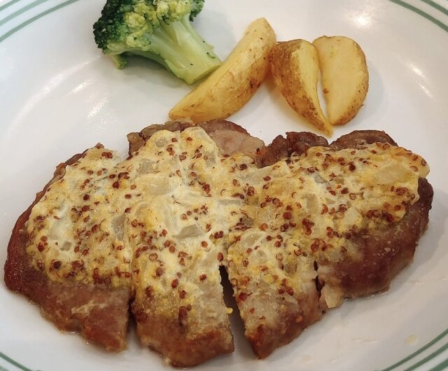 【ノンストップ】野田流ポークソテー マスタードソースのレシピ｜ランクアップキッチン｜エッセ【1月28日】